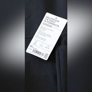 Athleta Black Salutation 7/8 Tight Leggings
